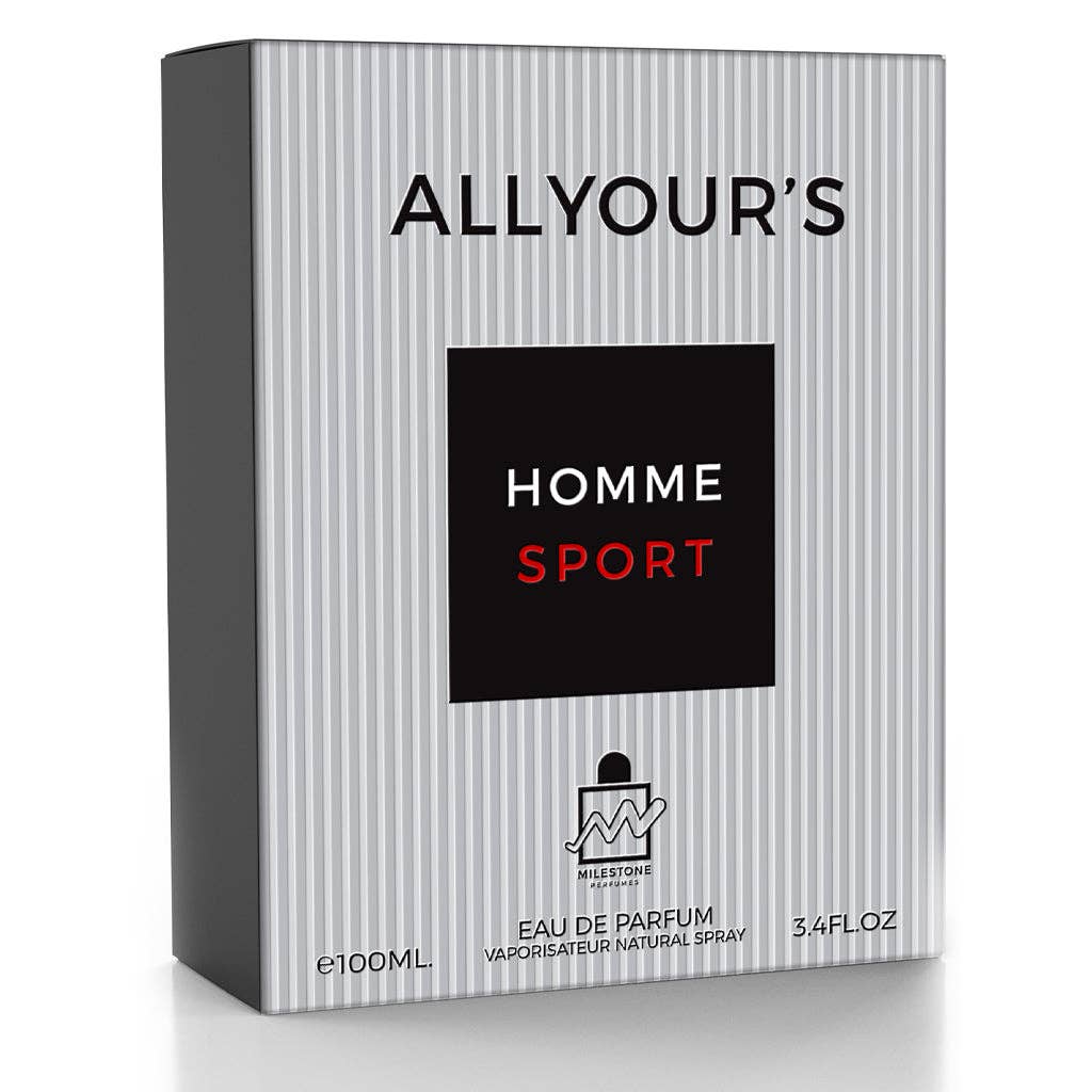 MILESTONE All Yours Homme Sport (Pour Homme)  100ML EDP