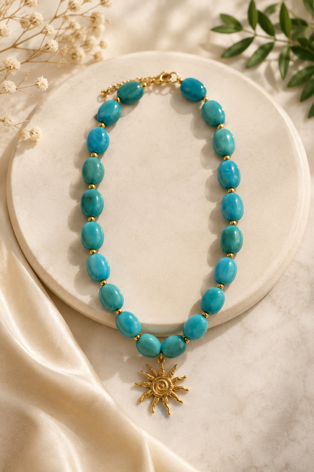 Turquoise Sun Necklace